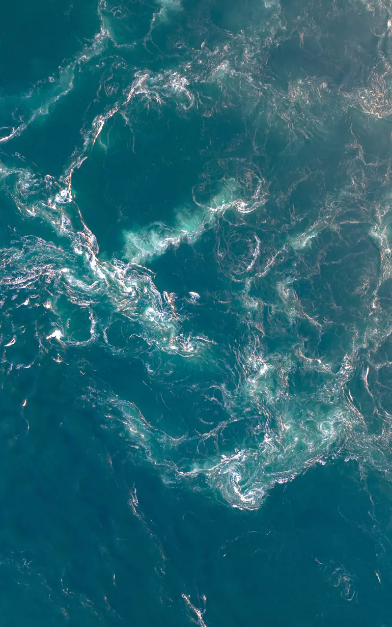 Aerial view of ocean
