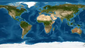 Satellite view of earth