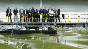 Belgian Minister of Energy visits DHI's test lab in Hørsholm