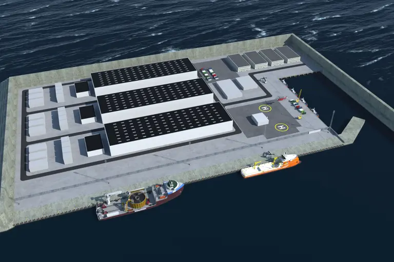 Illustration of the artificial energy island in the North Sea. Danish Energy Agency